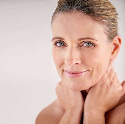 Woman smiling