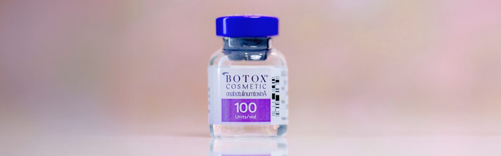 Bottle of Botox Cosmetic 100 units/vial.