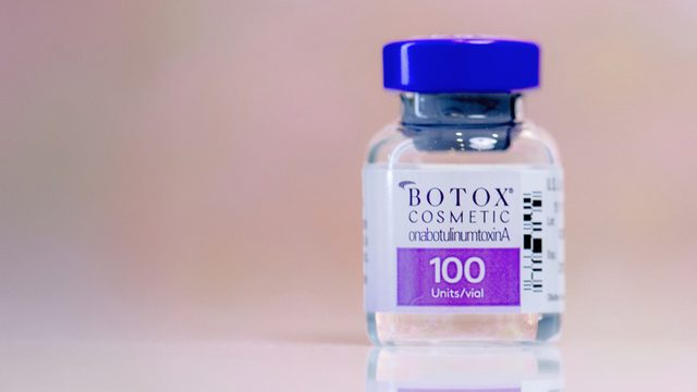 Bottle of Botox Cosmetic 100 units/vial.