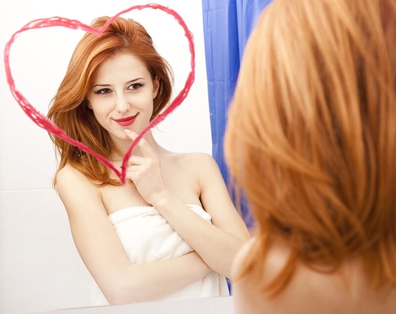 Do you see a heart-shaped face when you look in a mirror? Simply groom around your existing brow.