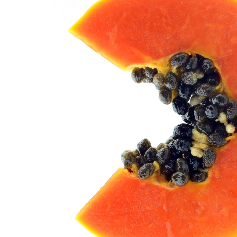 Papaya can help balance your skin tone and texture. 