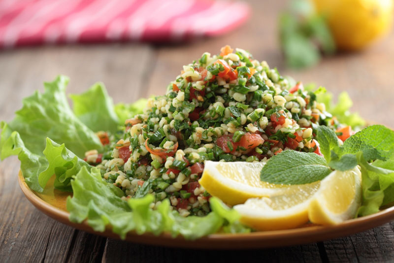 Add chicken to create the perfect tabbouleh dish. 