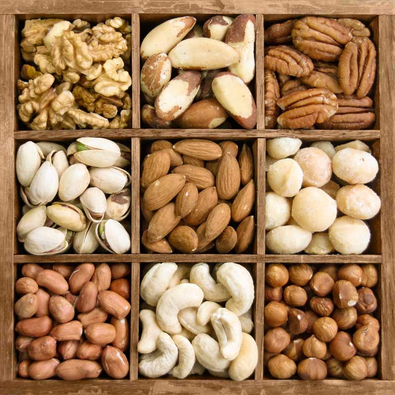 Grab a handful of mix nuts for an energizing afternoon snack. 
