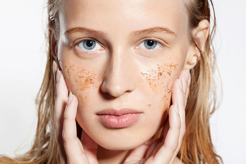 Exfoliate your skin to remove dead skin cells from your complexion.