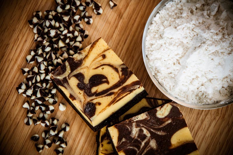 There's no reason you can't enjoy cheesecake brownies without the guilt.