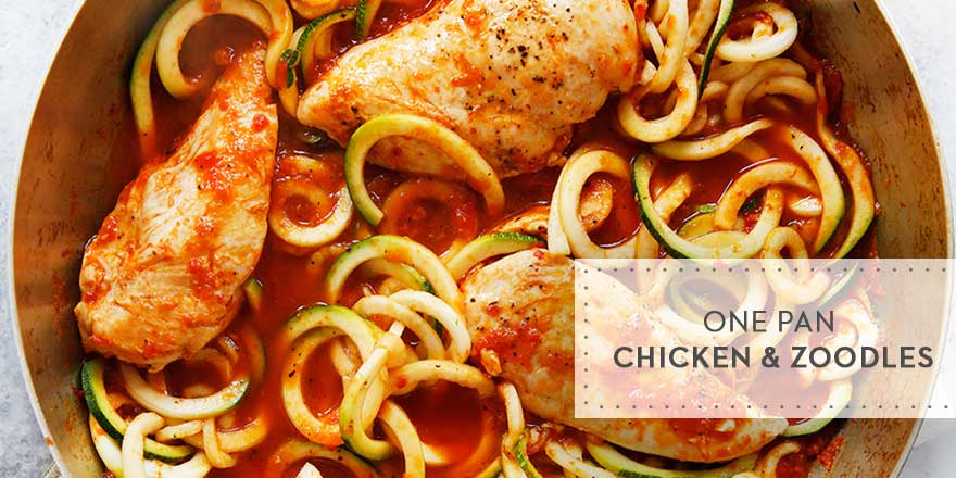 One Pan Chicken in Red Pepper Sauce