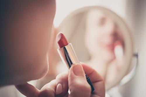 lipstick being applied